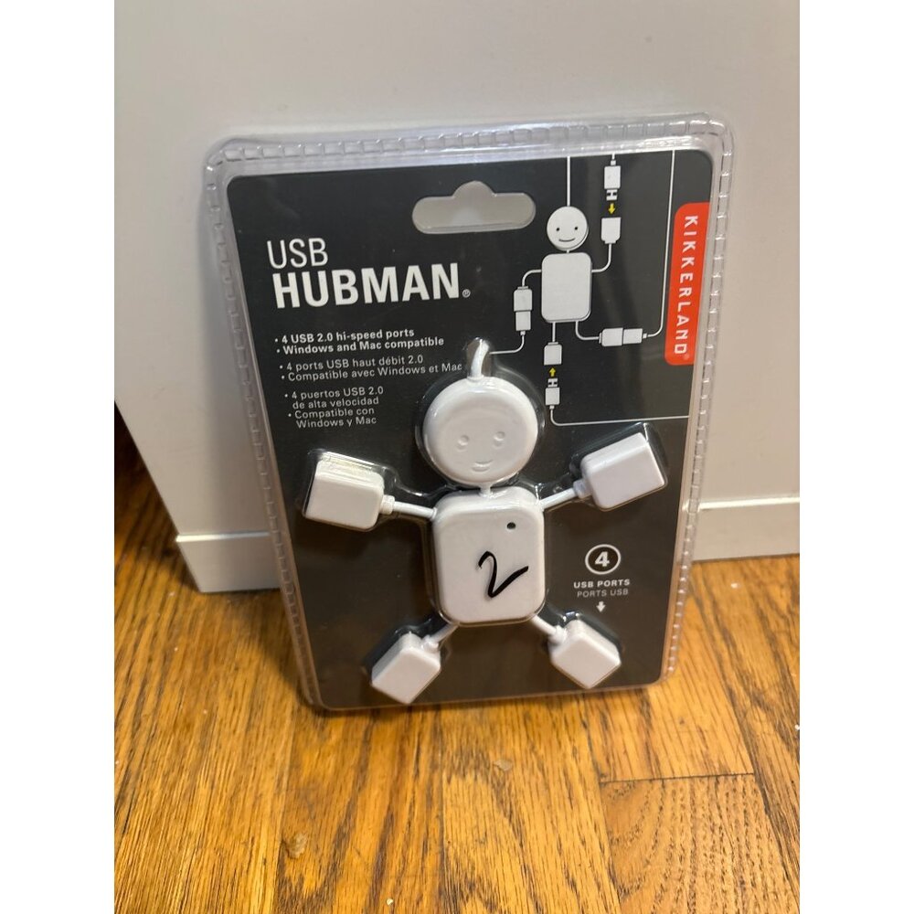 Kikkerland USB Hubman With 4 USB 2.0‎ Hi-Speed Ports